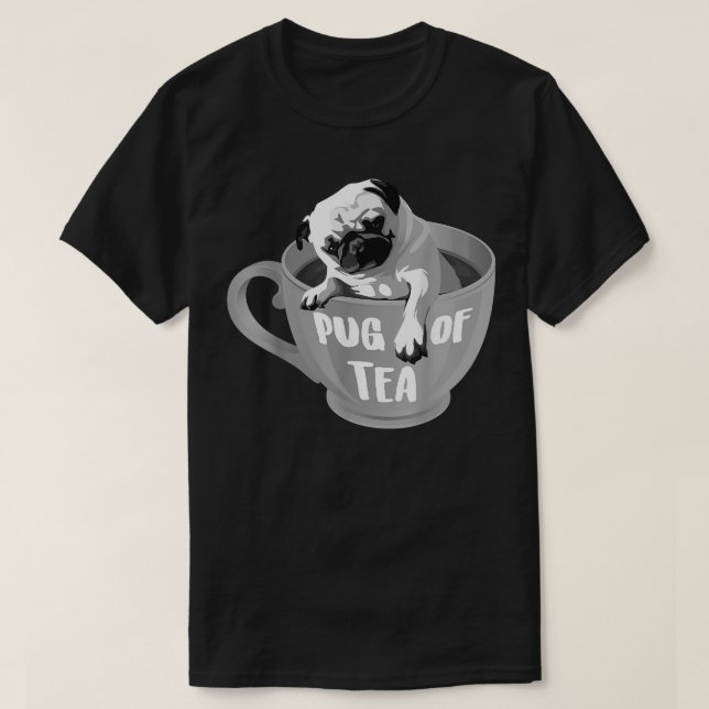 T-shirt Pug Of Tea  Cool Herbal Beverage Drinkers Funny An (Design devant)