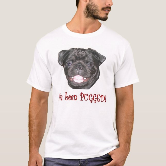 T-shirt Pugged (noir) (Devant)