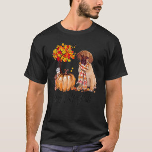 T-shirt Puggle C'est l'automne à vous tous Café Chocolat C
