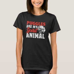 T-shirt Puggle Graphisme Pour Femmes Hommes Enfants Puggle