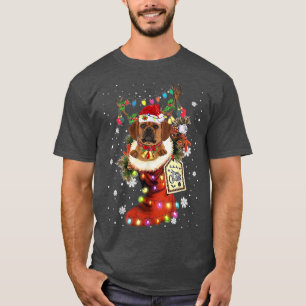 T-shirt Puggle Xmas Boot Noël Sock hiver neige