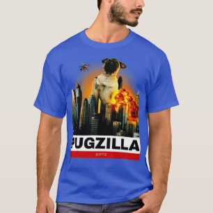 T-shirt PUGZILLA - Carlin drôle pour les Amoureux de les c