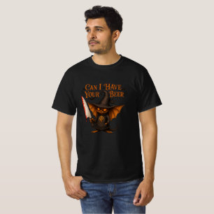 T-shirt Puis-je avoir votre bière ? Drôle de design pour H