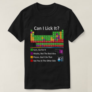 T-shirt Puis-Je Lancer Le Tableau Périodique Drôle