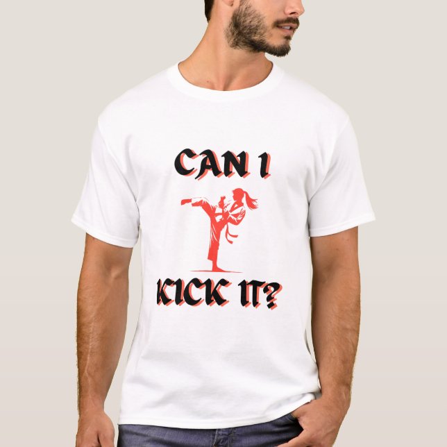 T-shirt Puis-je le frapper ? (Devant)