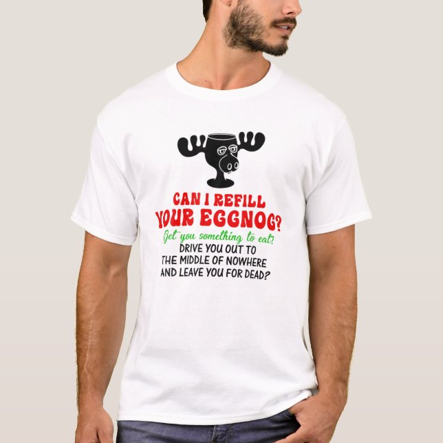 T-shirt Puis-Je Remplir Votre Verre D'Oie D'Oie D'Argile F (Devant)