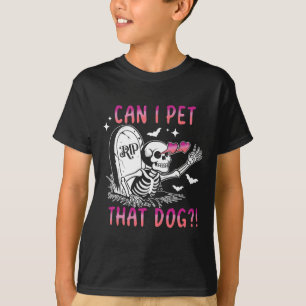 T-shirt Puis-Je Transmettre Ce Chien Skeleton Halloween