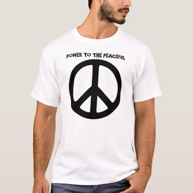 T-shirt Puissance à la chemise paisible (Devant)