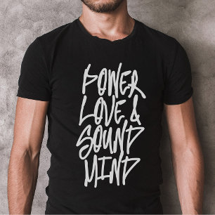 T-shirt Puissance, amour et son esprit Chemise chrétienne