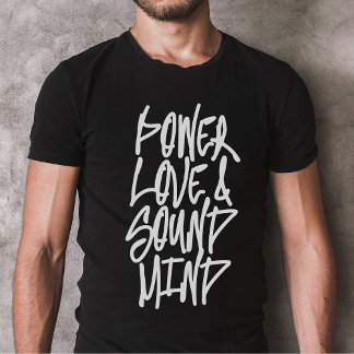 T-shirt Puissance, amour et son esprit Chemise chrétienne