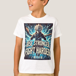 T-shirt Puissance Anime - Augmenter plus fort