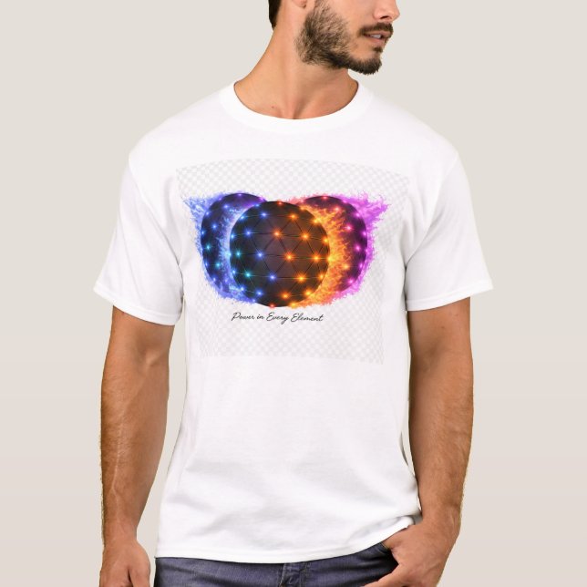 T-shirt Puissance dans chaque élément | Sphère d'énergie d (Devant)