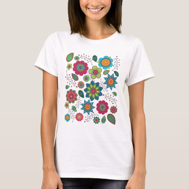 T-SHIRT PUISSANCE DE FLEURS (Devant)