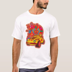 T-shirt Puissance des fleurs des années 60