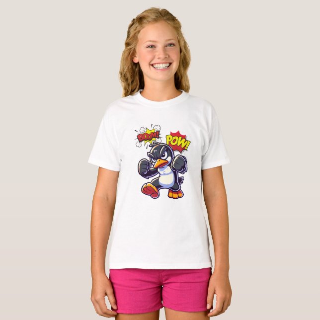 T-shirt Puissance des pingouins (Devant entier)