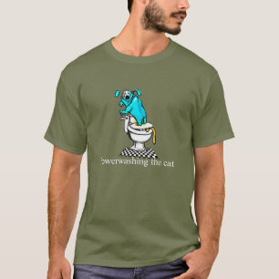 T-shirt Puissance lavant le chat