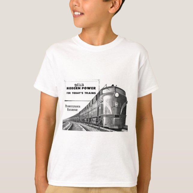 T-shirt Puissance moderne de train de chemin de fer de la (Devant)