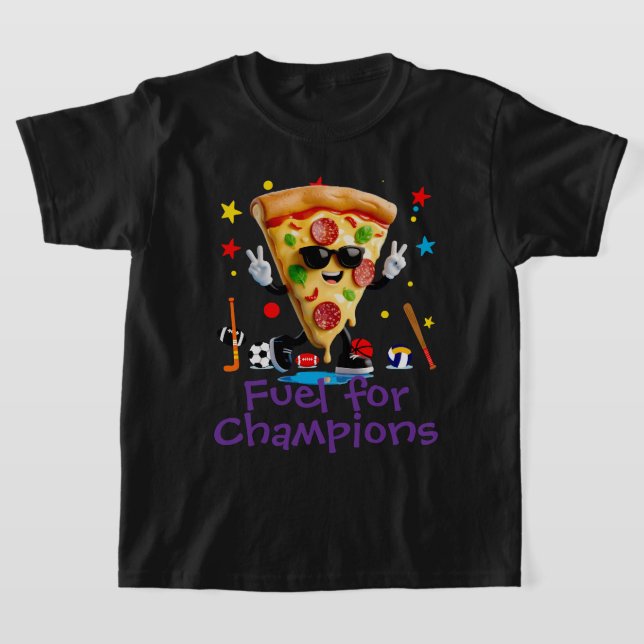 T-shirt Puissance pour enfants : Carburant pour champions (Poser)