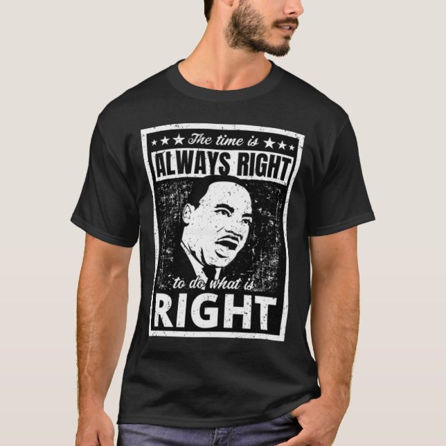 T-shirt Puissant Martin Luther King Jr. Citation Perdue B (Devant)