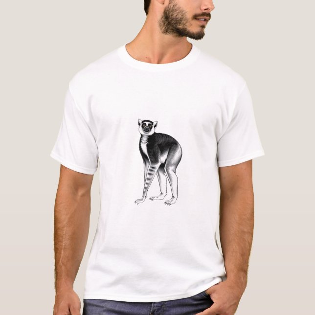 T-shirt Puissant Sifaka : Libérez votre force intérieure (Devant)
