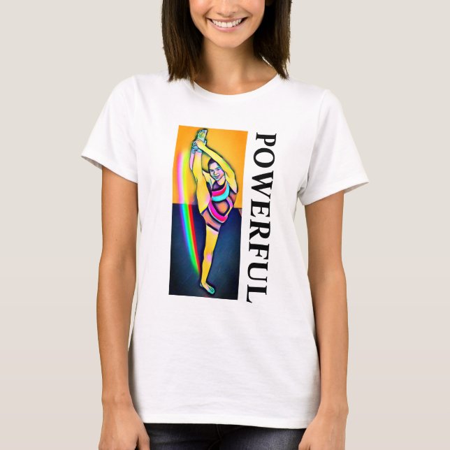T-shirt Puissante gymnaste (Devant)