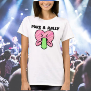 T-shirt Puke & Rally – Édition spéciale Pink Heart