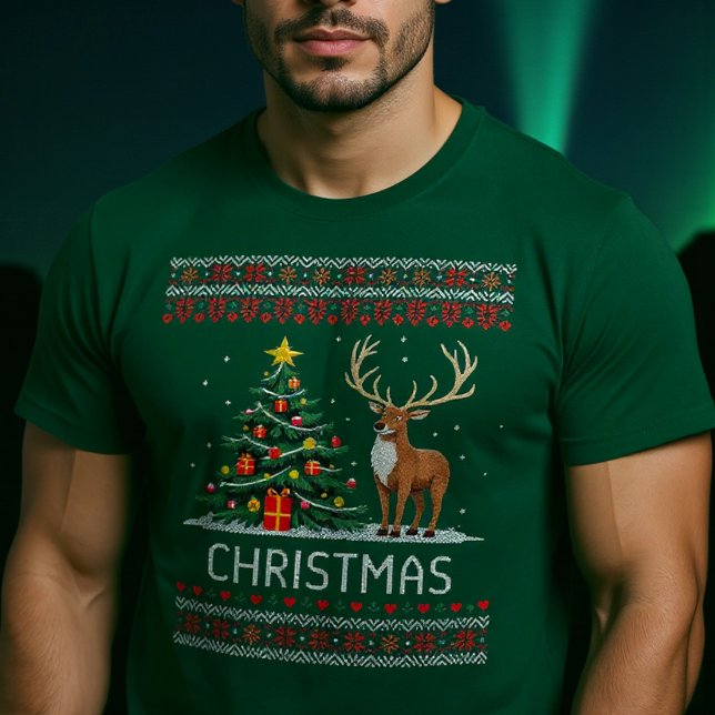 T-shirt Pull moderne laid de Noël (Créateur téléchargé)