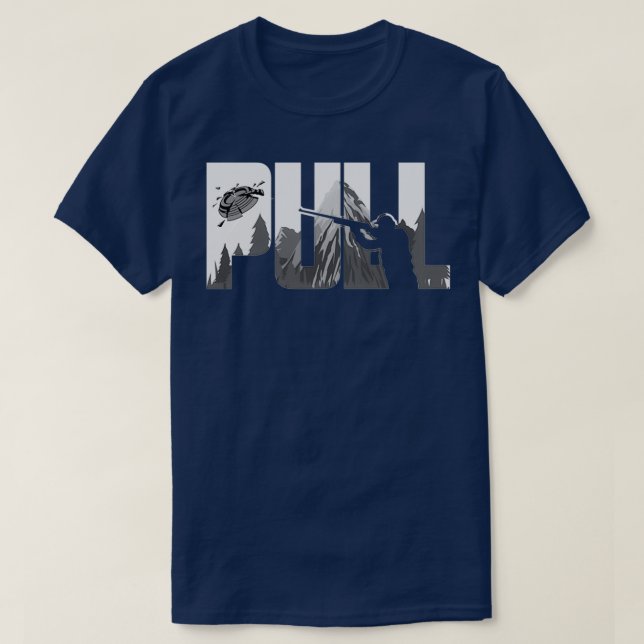T-shirt PullClayShootingCutePigeonShootersPlayersFunnyGift (Design devant)