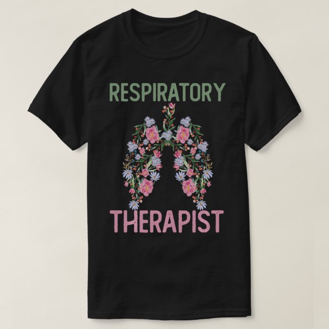 T-shirt Pulmonologue pour thérapeute respiratoire 4 (Design devant)