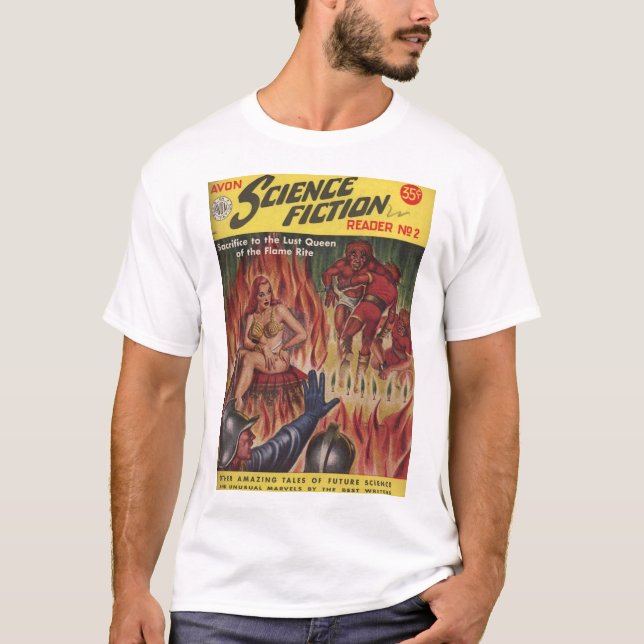 T-shirt _Pulp AR du lecteur 02 de la science-fiction (Devant)