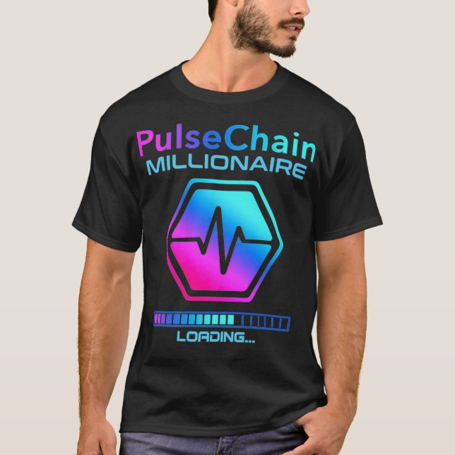 T-shirt PULSECHAIN Crypto Millionaire HODL HEX Token à (Devant)