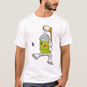 T-shirt Pulvérisateur de glace Hockey sur glace bâton de h