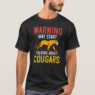 T-shirt Puma Lion Montagne Animal Tête de Chat Chaton Sauv