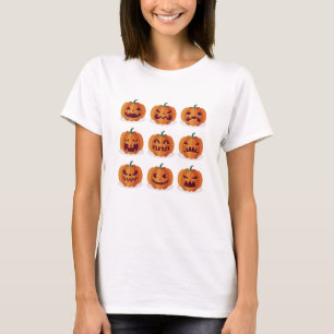 T-shirt Pumpkin Emojis Halloween