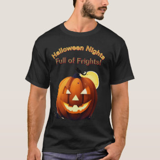 T-shirt Pumpkin Glow Delight-Halloween Nights, Full of Fri