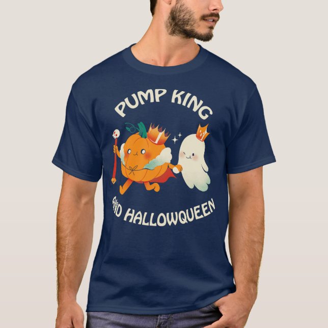 T-shirt Pumpkin Halloween Pump King Hallow by Tobe Fonseca (Devant)