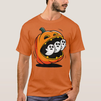 T-shirt Pumpkin PacMan Eating Ghosts
