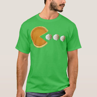 T-shirt Pumpkin Pie Eating Whipped Cream Funny Boys Thanks