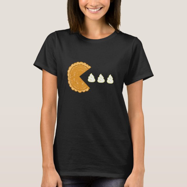 T-shirt Pumpkin Pie Gamer Thanksgiving (Devant)