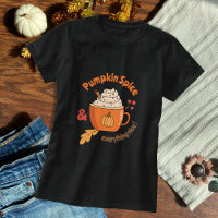 T-Shirt Pumpkin Spice Latte Doodle