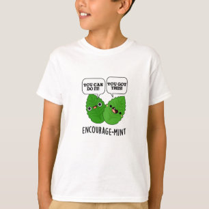 T-shirt Pun à menthe positif