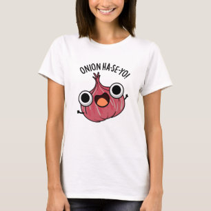 T-shirt Pun coréen amusant à base d'oignon Ha-se-yo