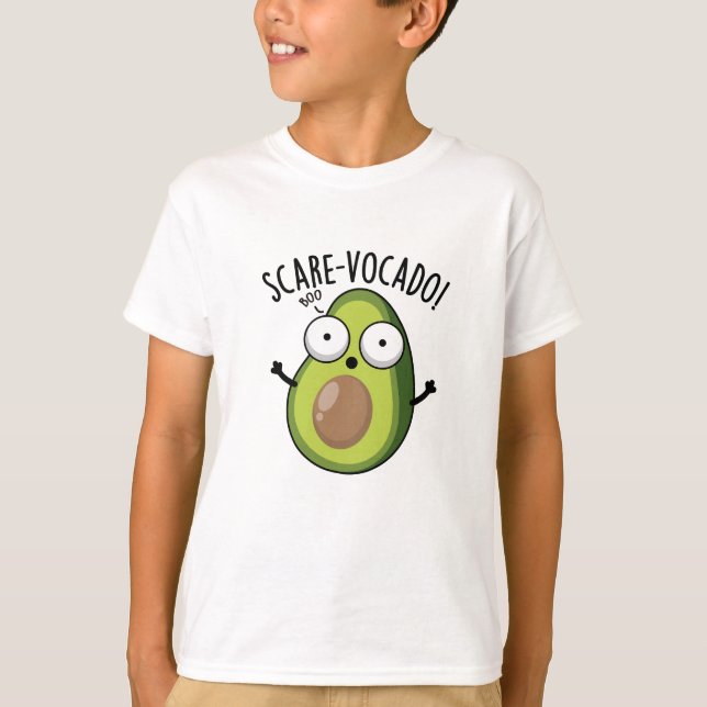 T-shirt Pun d'Avocado amusant Scare-vocaco (Devant)