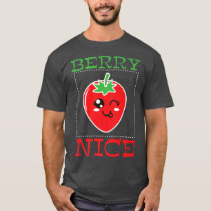 T-shirt Pun de fraise Vegetarian Vegetarian Berry nice