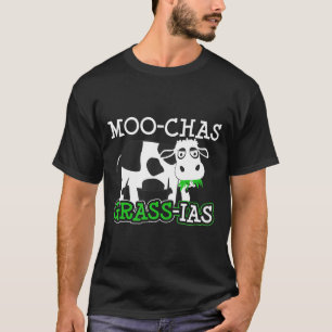 T-shirt Pun De Vache Art Moo-Chas Grass-Ias