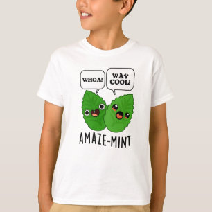 T-shirt Pun Feuille à menthe amusante