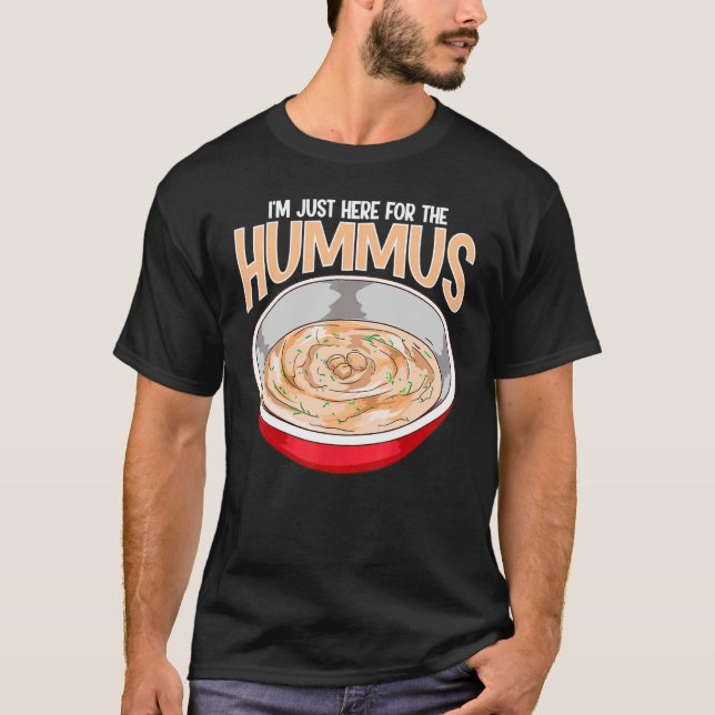 T-shirt Pun Hummus Pois chiches Méditerranéen Alimentation (Devant)