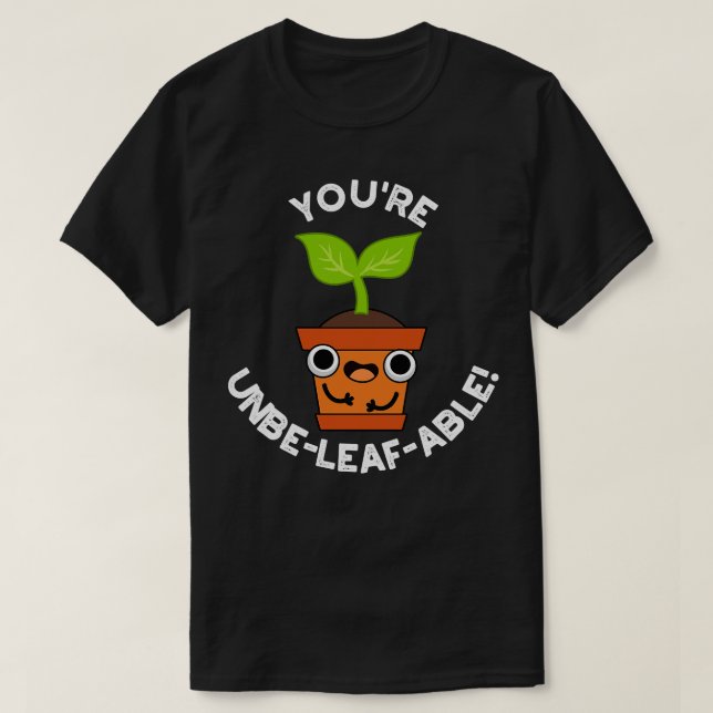 T-shirt Pun Plante Positif 1 insupportable (Design devant)
