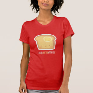 T-shirt pun pour couple 'La vie est plus belle ave