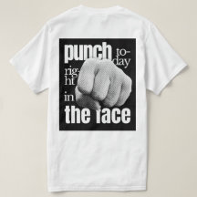 Punch Aujourd'hui droit dans le visage Grunge Moti